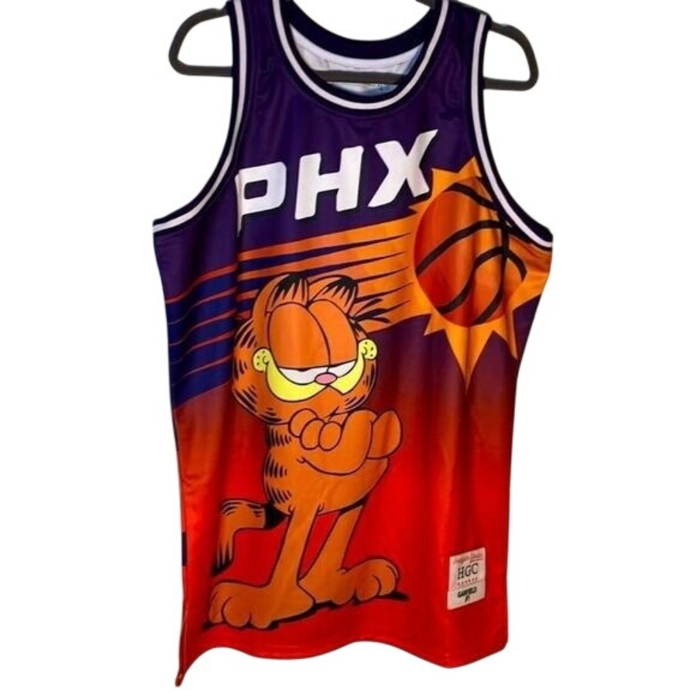 Garfield Phoenix Suns‎ Headgear Classics sports Nostalgia Basketball Jersey XL
